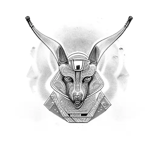 Anubis tattoo design idea