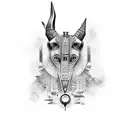 Anubis tattoo design idea