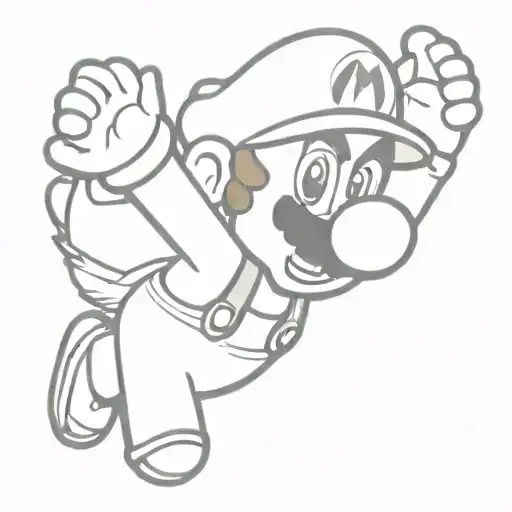 Super Mario tattoo design idea