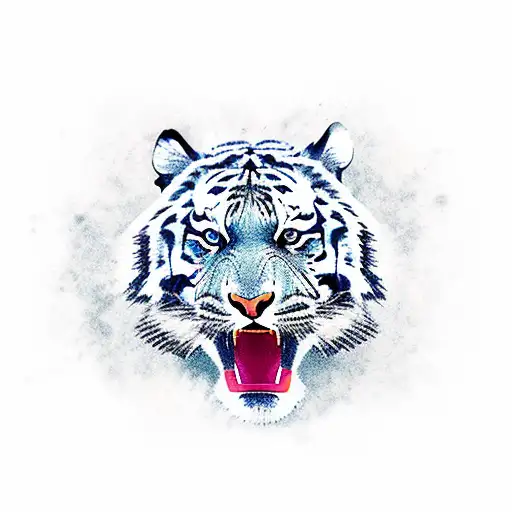 full body tiger tattoo design idea