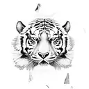 full body tiger tattoo design idea