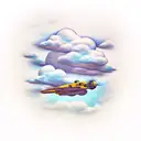 clouds tattoo design idea