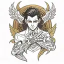 chrollo lucifer tattoo design idea