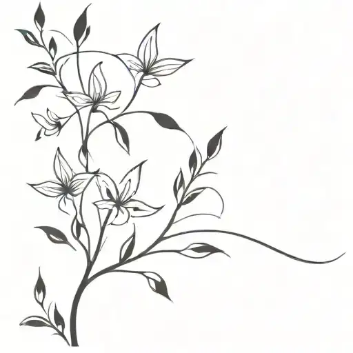 go with the flow tattoo design idea