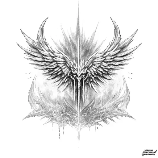 Tyrael Angel tattoo design idea