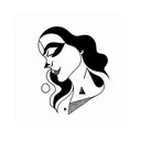 harlequin tattoo design idea