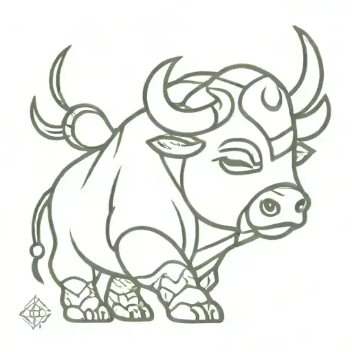 Avatar the Last Airbender Appa Bison  tattoo design idea