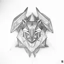 grulla de origami tattoo design idea