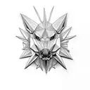 grulla de origami tattoo design idea