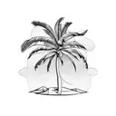 Palm Tree tattoo design idea