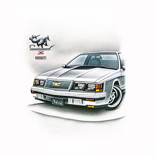 1994 chevy cavalier station wagon tattoo design idea