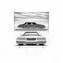 1994 chevy cavalier station wagon tattoo design idea