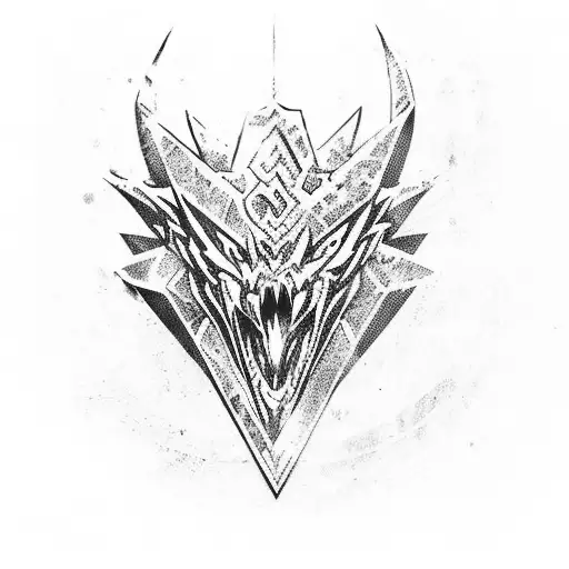 Akantor logo from monster hunter game tattoo design idea