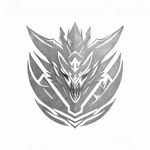 Akantor logo from monster hunter game tattoo design idea