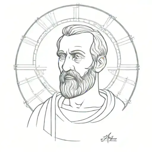 apostle paul stoic philosophy tattoo design idea