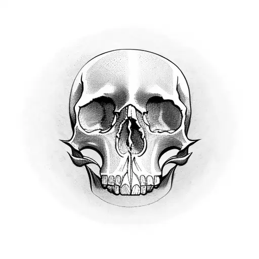 Peruvian Skull tattoo design idea
