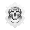 Peruvian Skull tattoo design idea