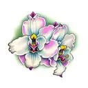 cattleya orchid tattoo design idea