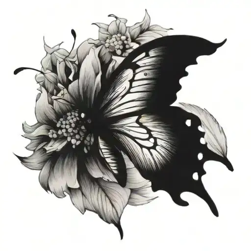 Tattoo: butterfly on forearm. Size: about 10 cm. Style: graphics / minimalism. Colors: black and white. Butterfly must tattoo design idea