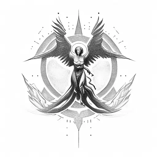 st Michael  tattoo design idea