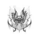 st Michael  tattoo design idea