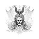 st Michael  tattoo design idea