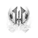 2 Templar knights. brotherhood. friends.  tattoo design idea