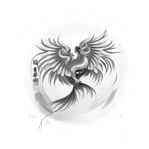Asian Phoenix  tattoo design idea