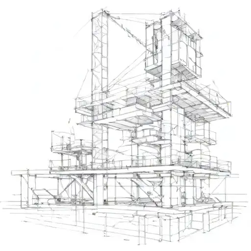 civil engineering structure tattoo design idea