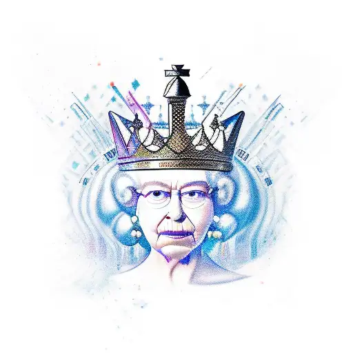 queen chess tattoo design idea