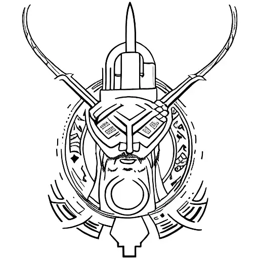 The name THOR written by dog footprints tattoo design idea