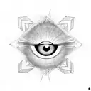 Evil Eye tattoo design idea