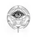 Evil Eye tattoo design idea