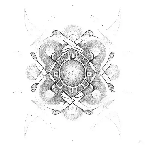 the word "Gråspurv" but very abstract tattoo design idea