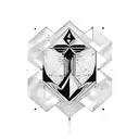 stone rock tattoo design idea