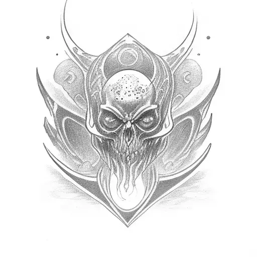 Elden ring logo + illuminados symbol tattoo design idea