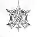 Elden ring symbol + resident evil 4 symbol tattoo design idea