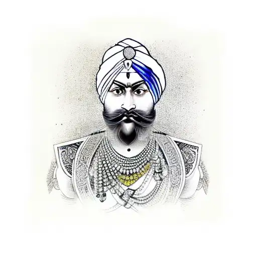 sikh warrior tattoo design idea