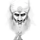 sikh warrior tattoo design idea