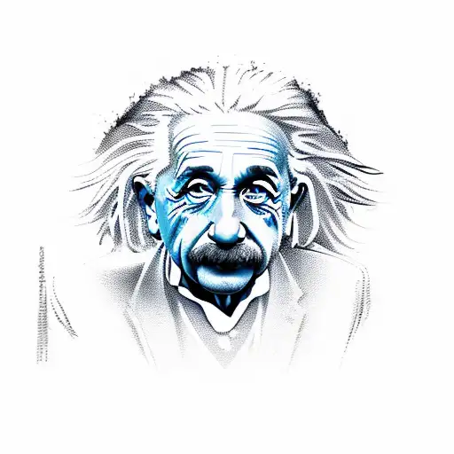 Albert Einstein tattoo design idea