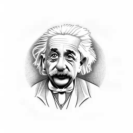 Albert Einstein tattoo design idea