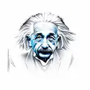 Albert Einstein tattoo design idea