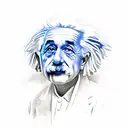 Albert Einstein tattoo design idea