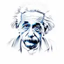 Albert Einstein tattoo design idea