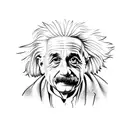 Albert Einstein tattoo design idea