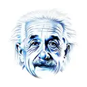 Albert Einstein tattoo design idea