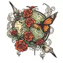 the world is Mine tattoo design idea