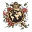 the world is Mine tattoo design idea