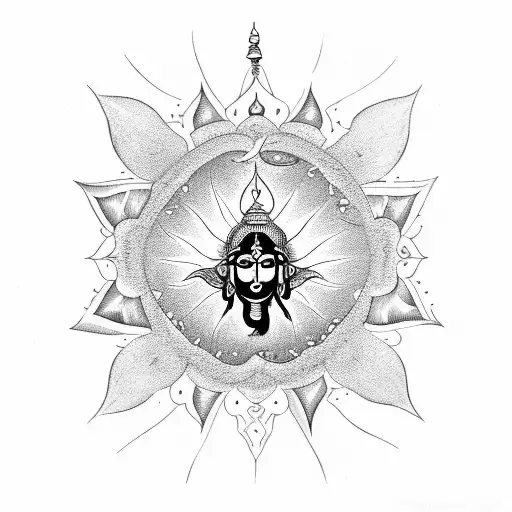 shiv bhagwaan third eye thrishool tattoo design idea