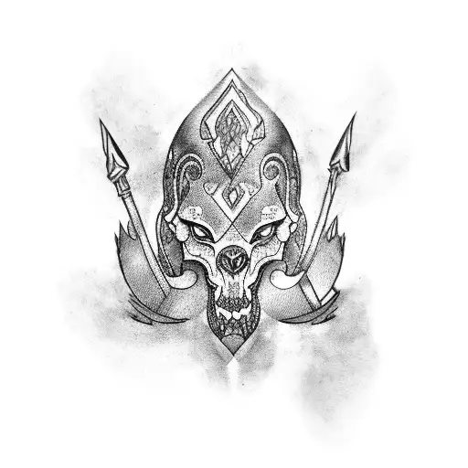 strength tattoo design idea